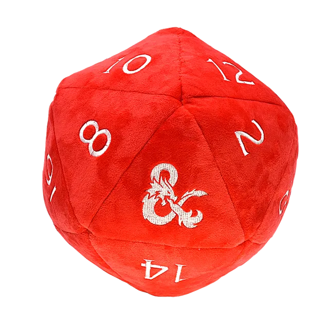 ultra-pro-dungeons-dragons-jumbo-d20-pl-schw-rfel-rot-wei-25-cm image 1