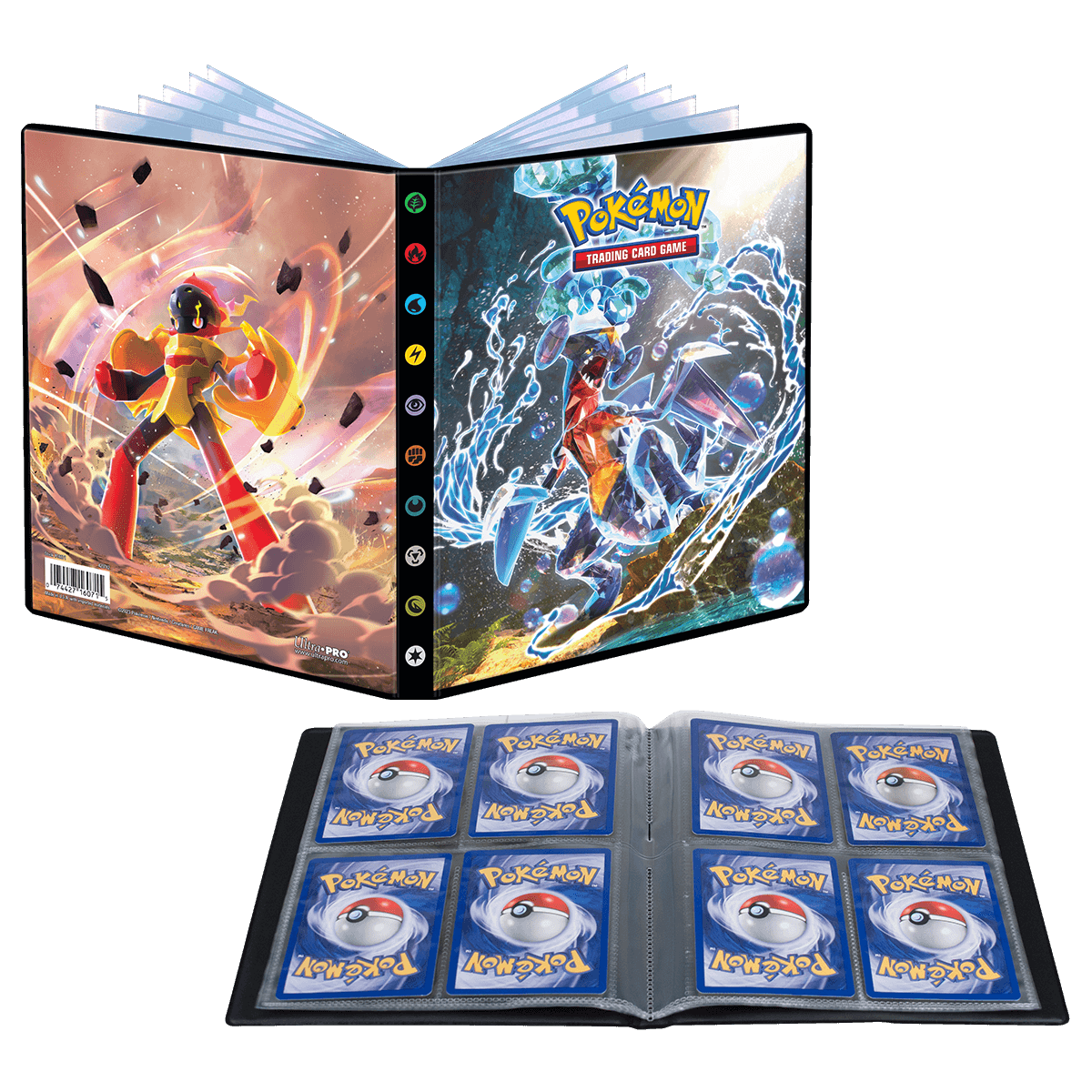 ultra-pro-scarlet-und-violet-tera-garchomp-und-armarouge-4-pocket-portfolio-f-r- image 2