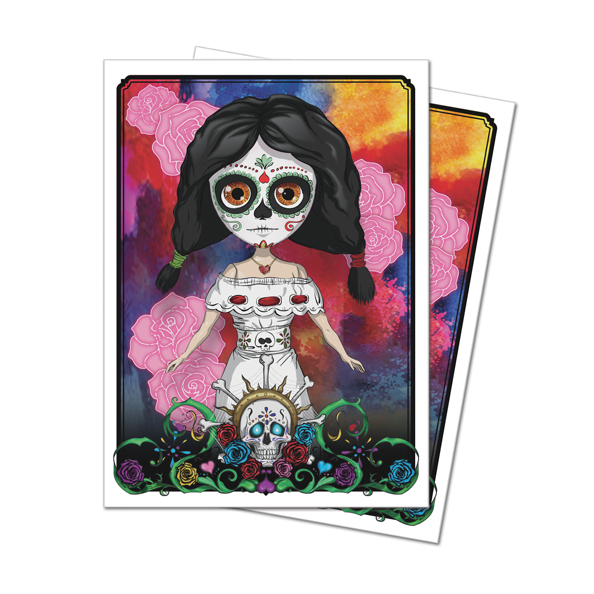 ultra-pro-dia-de-los-muertos-doll-standard-h-llen-50-st-ck image 1