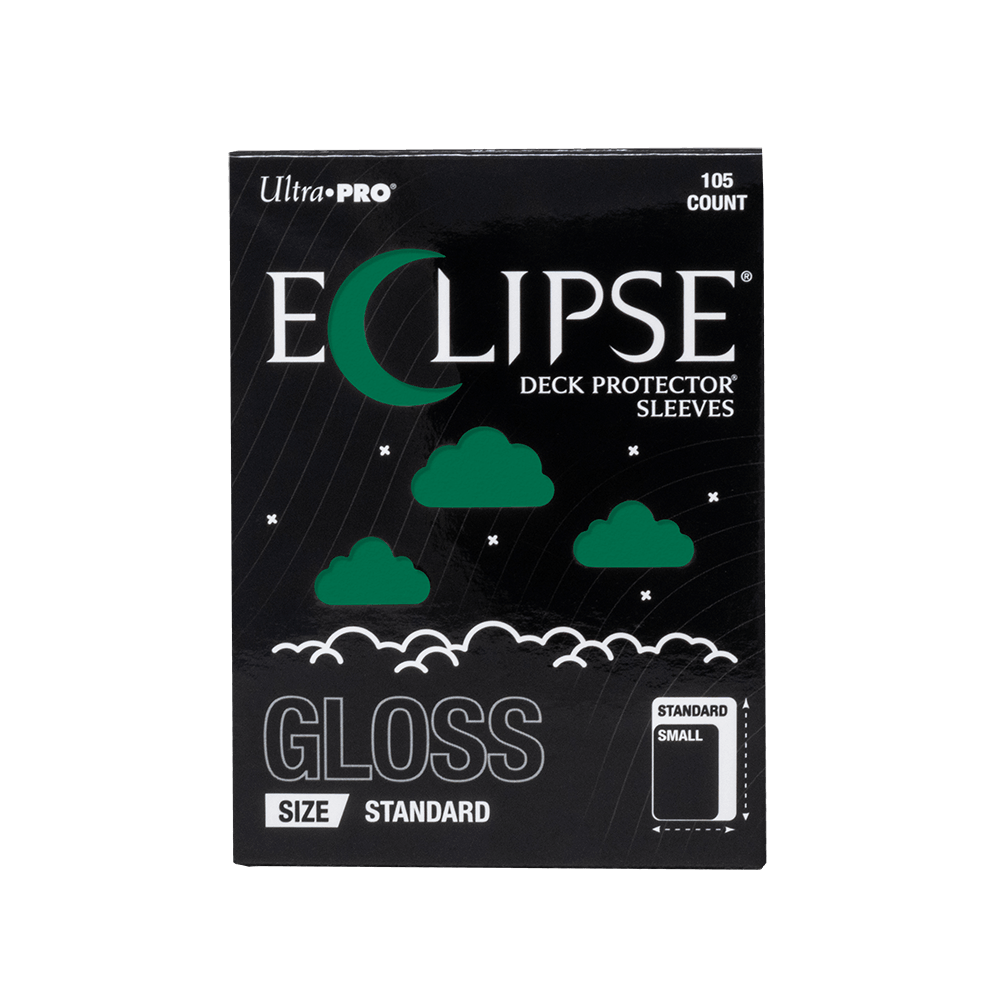 ultra-pro-eclipse-gloss-standard-deck-protector-sleeves-forest-green-105ct image 1