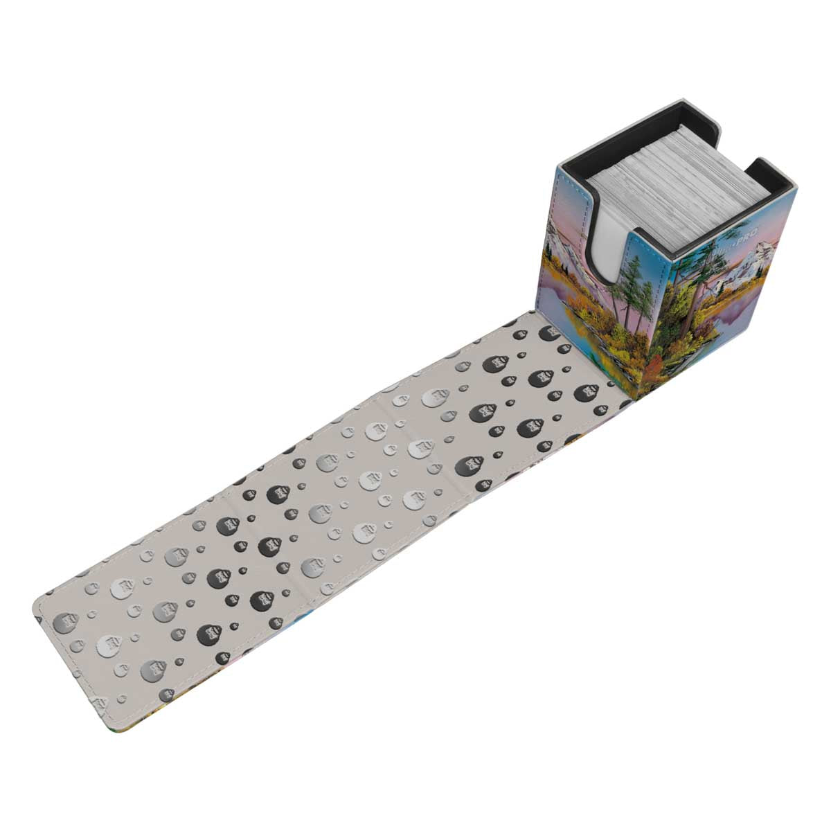 ultra-pro-bob-ross-mighty-mountain-lake-alcove-flip-deck-box image 4