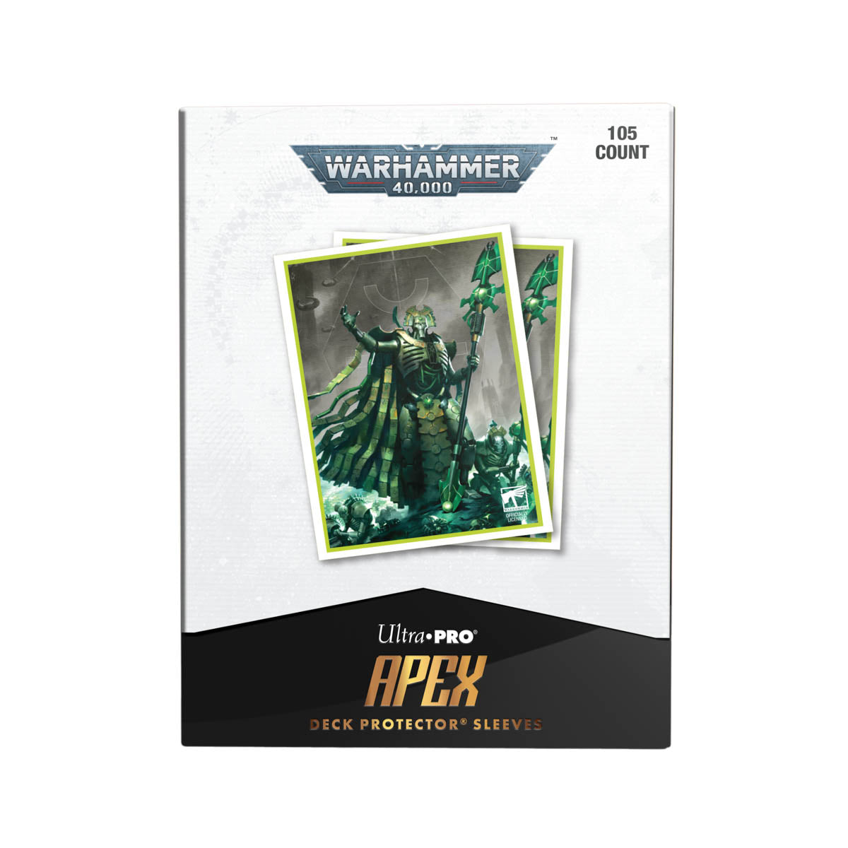 ultra-pro-apex-deck-protector-sleeves-105ct-necrons-f-r-warhammer-40-000 image 2