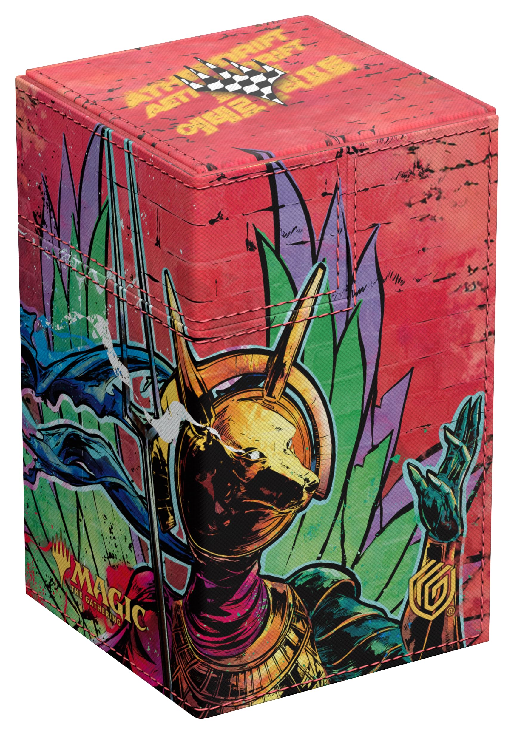 ultimate-guard-flip-n-tray-100-xenoskin-deckbox-mtg-aetherdrift-sab-sunen image 7