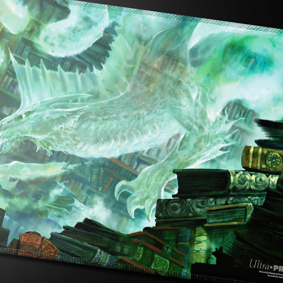 ultra-pro-commander-series-5-three-color-wedge-miirym-stitched-playmat-mtg image 2