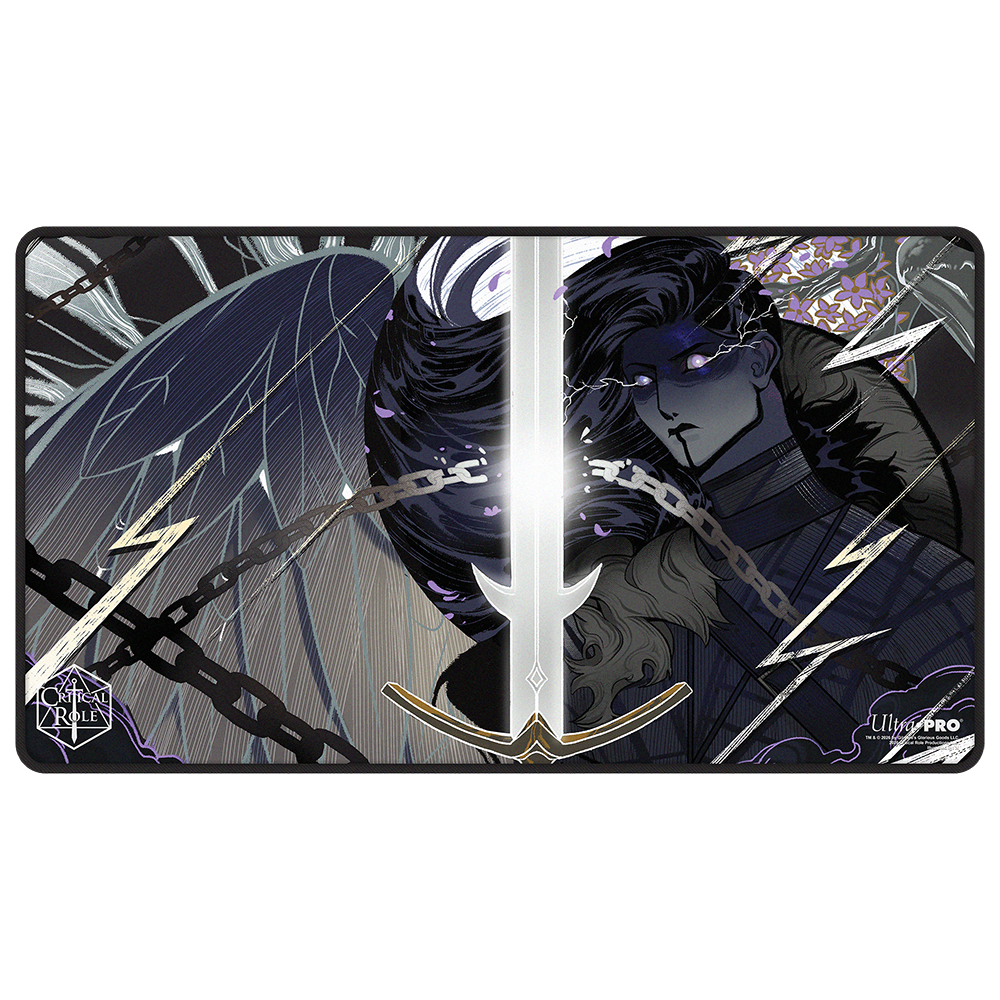 ultra-pro-critical-role-mighty-nein-yasha-nydoorin-playmat-black-stitched-61-x-3 image 1