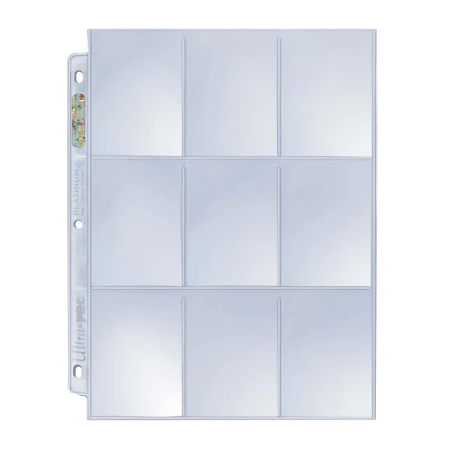 ultra-pro-platinum-series-9-pocket-pages-100er-pack-sammelh-llen-f-r-karten-und- image 1