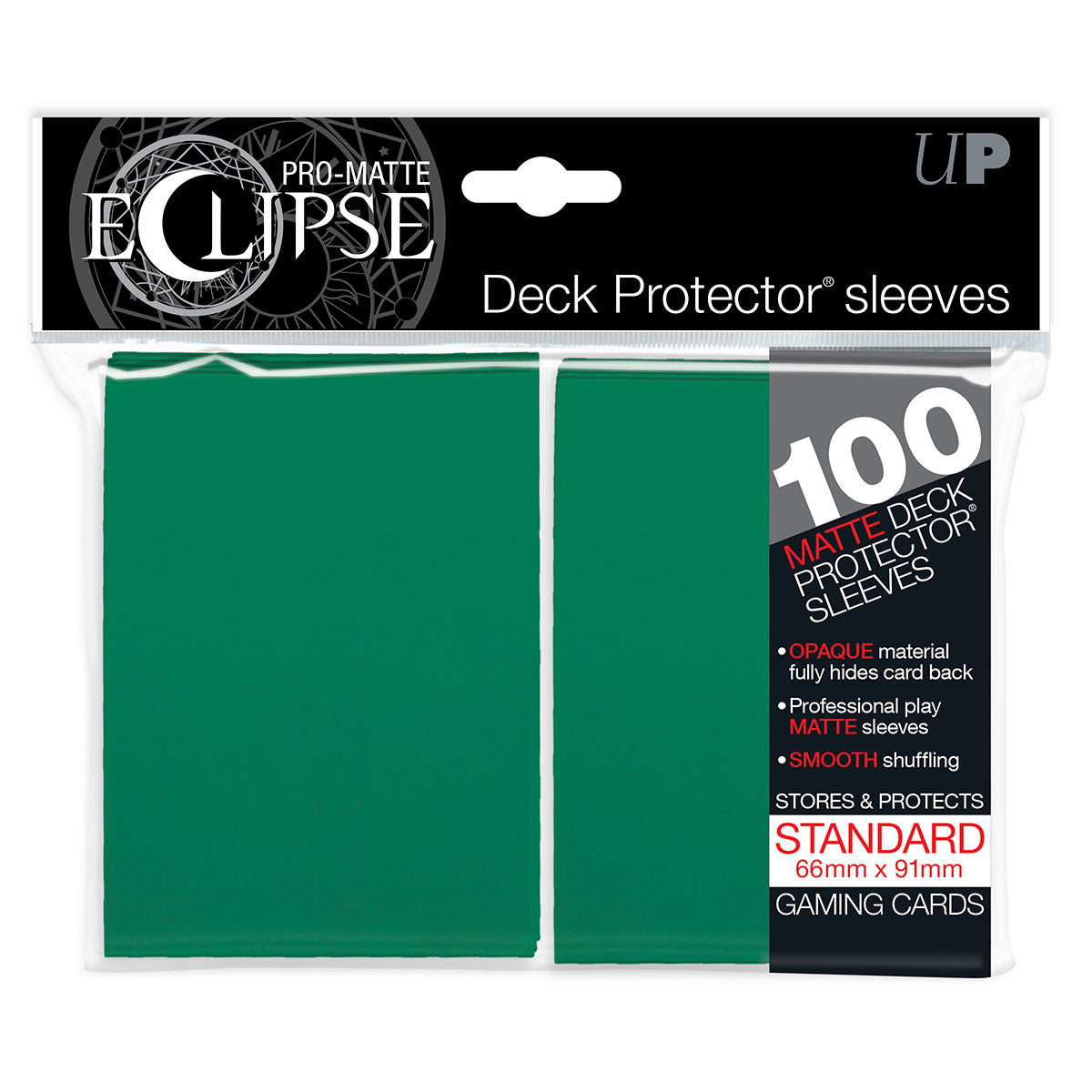 ultra-pro-pro-matte-eclipse-green-standard-deck-protector-h-llen-100ct image 1