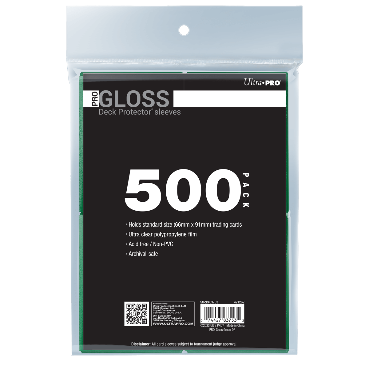 ultra-pro-pro-gloss-standard-deck-protector-sleeves-bundle-500-st-ck image 2