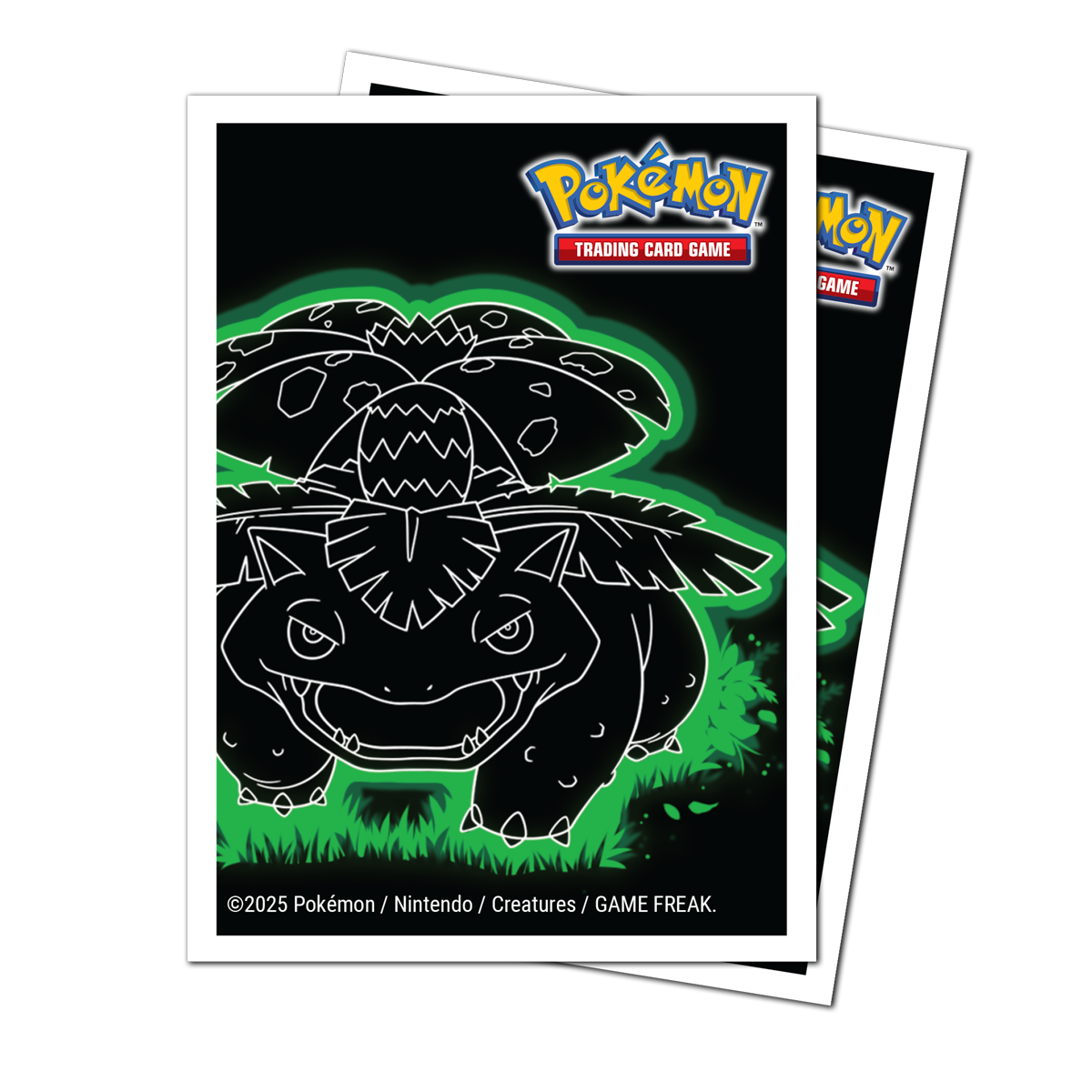 ultra-pro-neon-kanto-105ct-apex-deck-protector-sleeves-venusaur-f-r-pok-mon image 1