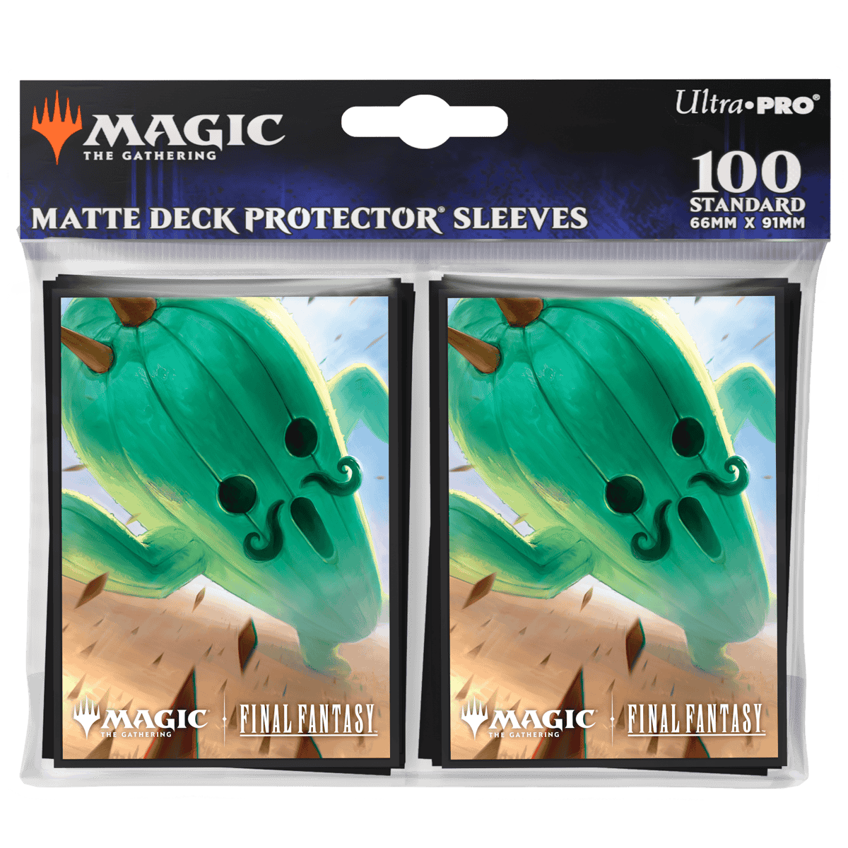 ultra-pro-magic-final-fantasy-jumbo-cactuar-100ct-deck-protector-sleeves-standar image 4