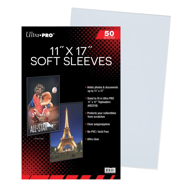 ultra-pro-11-x-17-soft-sleeves-50-st-ck-archiv-h-llen image 1