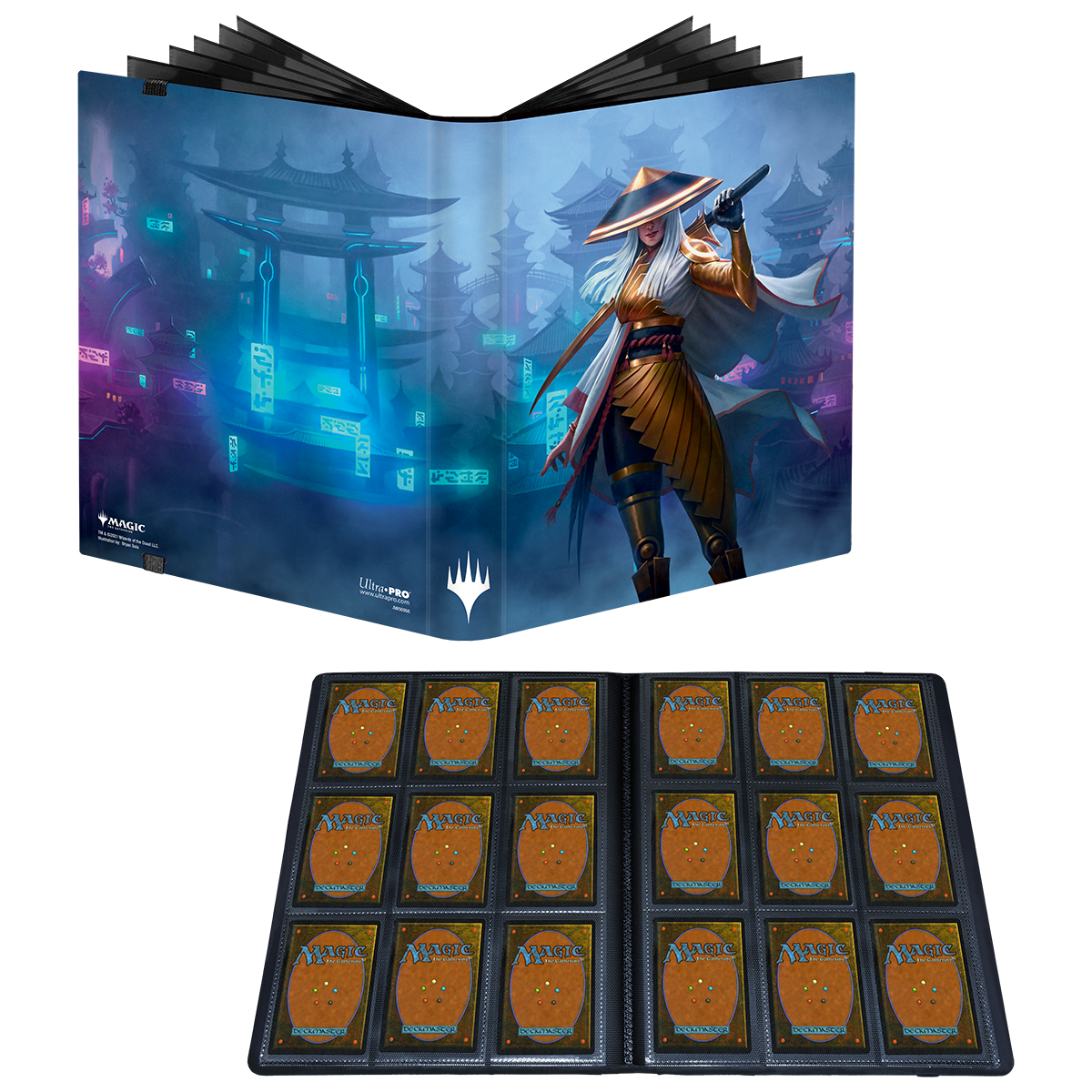 ultra-pro-kamigawa-neon-dynasty-9-pocket-pro-binder-f-r-magic-the-gathering-blau image 2