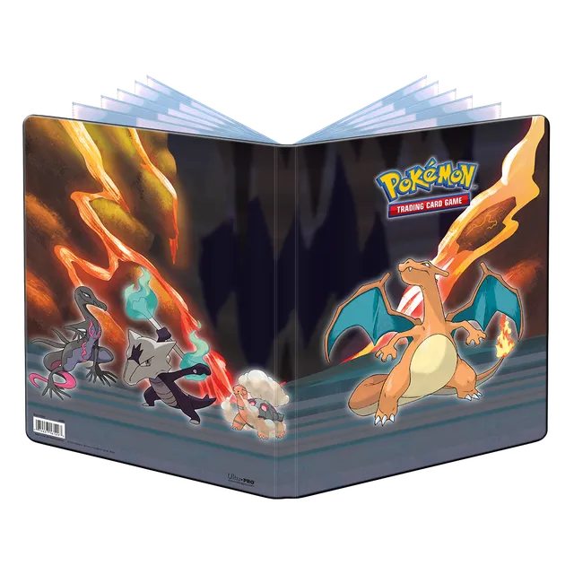 ultra-pro-gallery-series-scorching-summit-9-pocket-portfolio-f-r-pok-mon-orange image 1