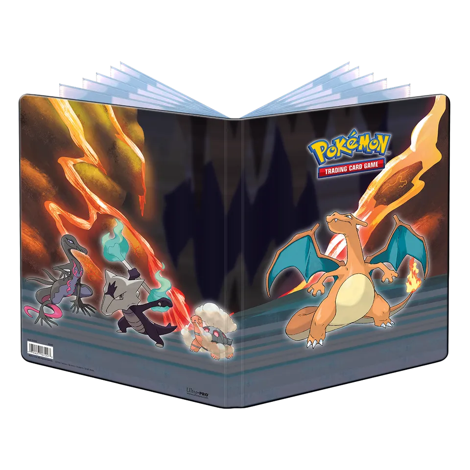 ultra-pro-gallery-series-scorching-summit-9-pocket-portfolio-f-r-pok-mon-orange image 1