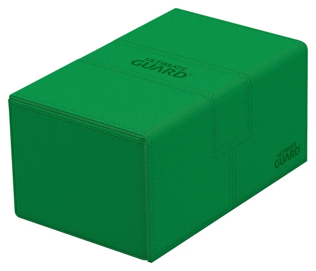 ultimate-guard-twin-flip-n-tray-160-xenoskin-deckbox-gr-n image 1