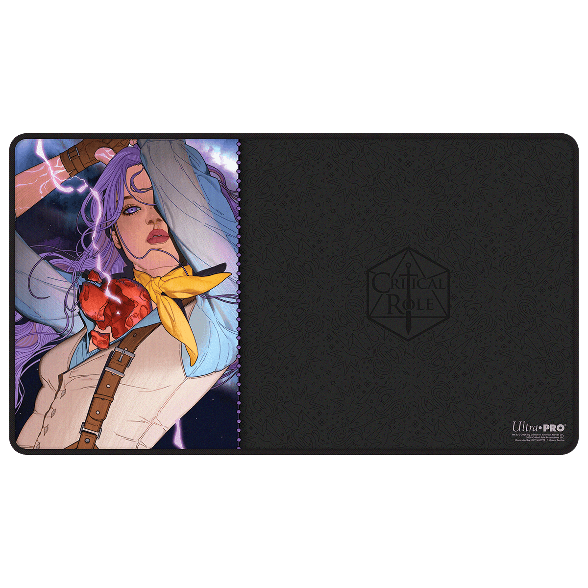 ultra-pro-critical-role-bells-hells-imogen-temult-black-stitched-playmat image 1