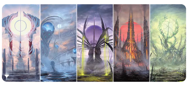 ultra-pro-phyrexia-all-will-be-one-phyrexian-basic-land-tableaux-table-playmat-7 image 1