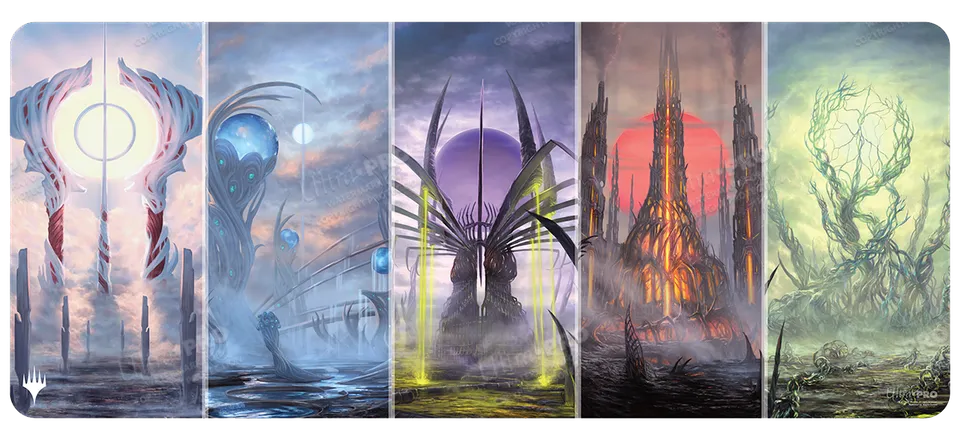ultra-pro-phyrexia-all-will-be-one-phyrexian-basic-land-tableaux-table-playmat-7 image 1