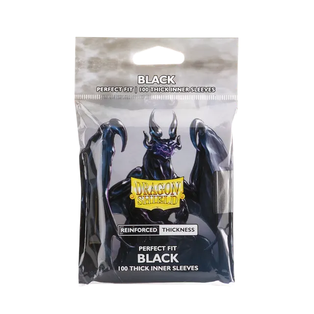 dragon-shield-perfect-fit-thick-inner-sleeves-100-black image 1