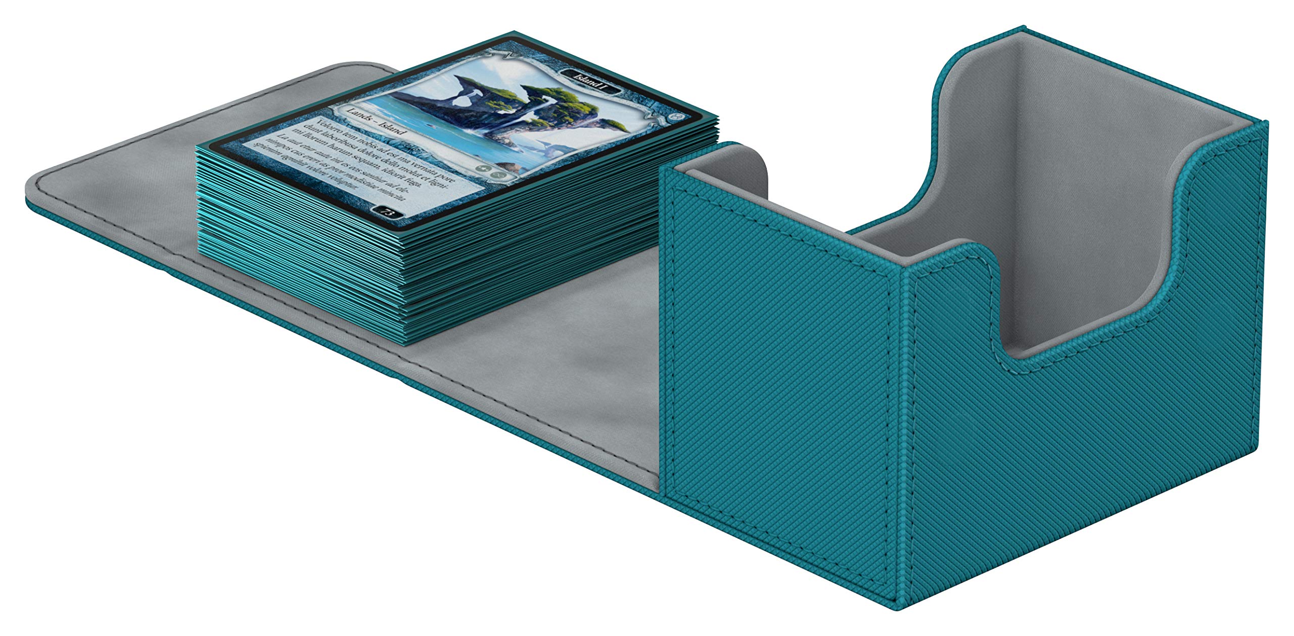 ultimate-guard-sidewinder-80-xenoskin-deck-box-petrolblau image 5