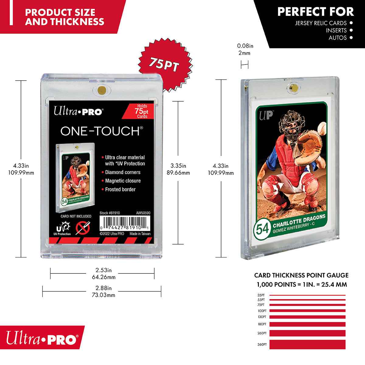 ultra-pro-one-touch-magnetic-holder-75pt-uv-kartenhalter-f-r-sammelkarten image 2