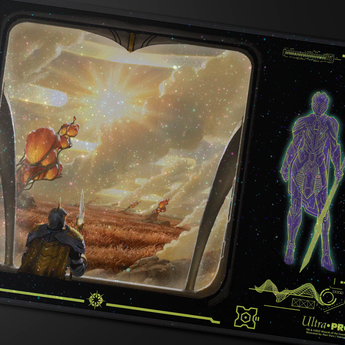 ultra-pro-magic-the-gathering-edge-of-eternities-holofoil-spielmatte-adagia-wind image 2