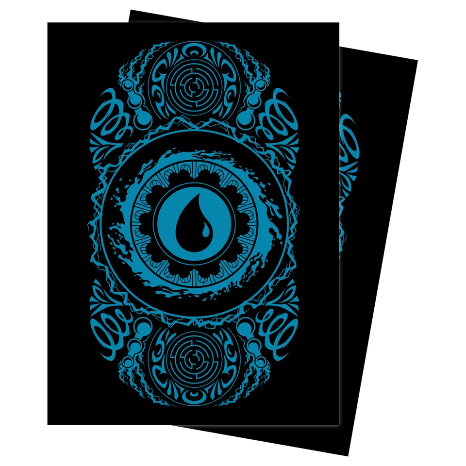 ultra-pro-mana-7-island-deck-protector-sleeves-100ct-blau-f-r-magic-the-gatherin image 1