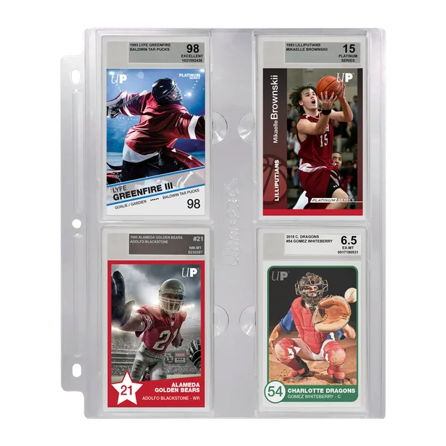 ultra-pro-4-pocket-page-h-lle-f-r-beckett-graded-slabs image 1