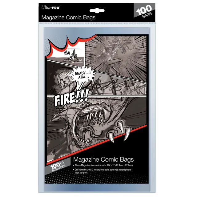 ultra-pro-magazine-size-comic-bags-100-st-ck-archiv-h-llen image 1