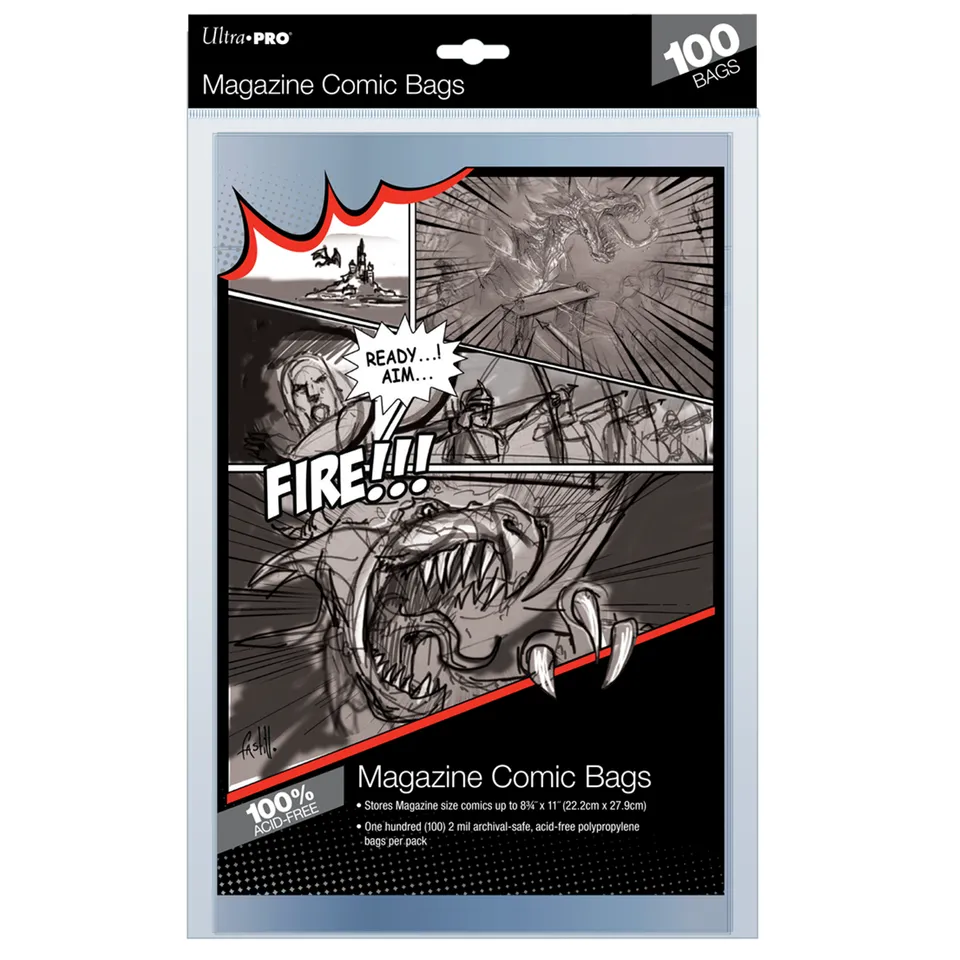 ultra-pro-magazine-size-comic-bags-100-st-ck-archiv-h-llen image 1