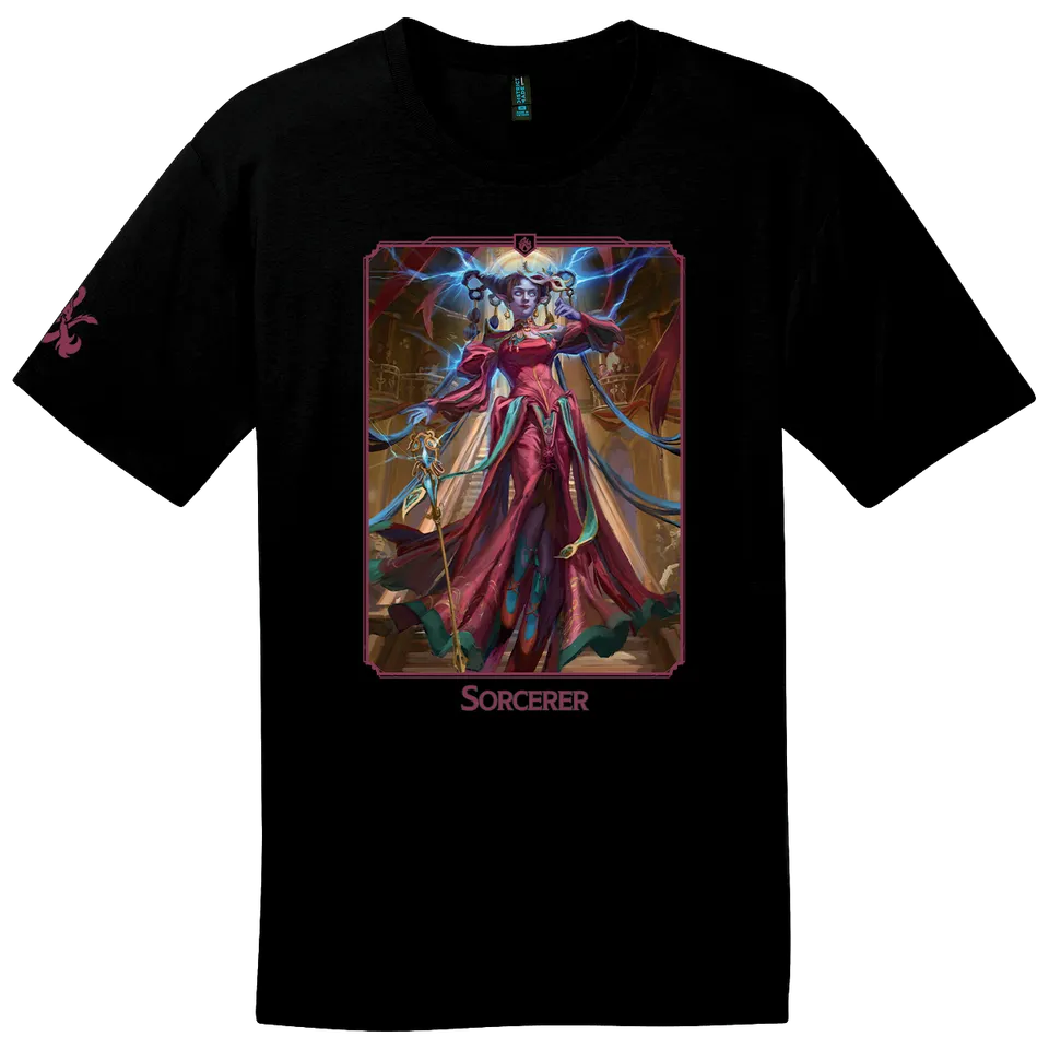 ultra-pro-dungeons-dragons-sorcerer-class-t-shirt-kurzarm-baumwolle image 1