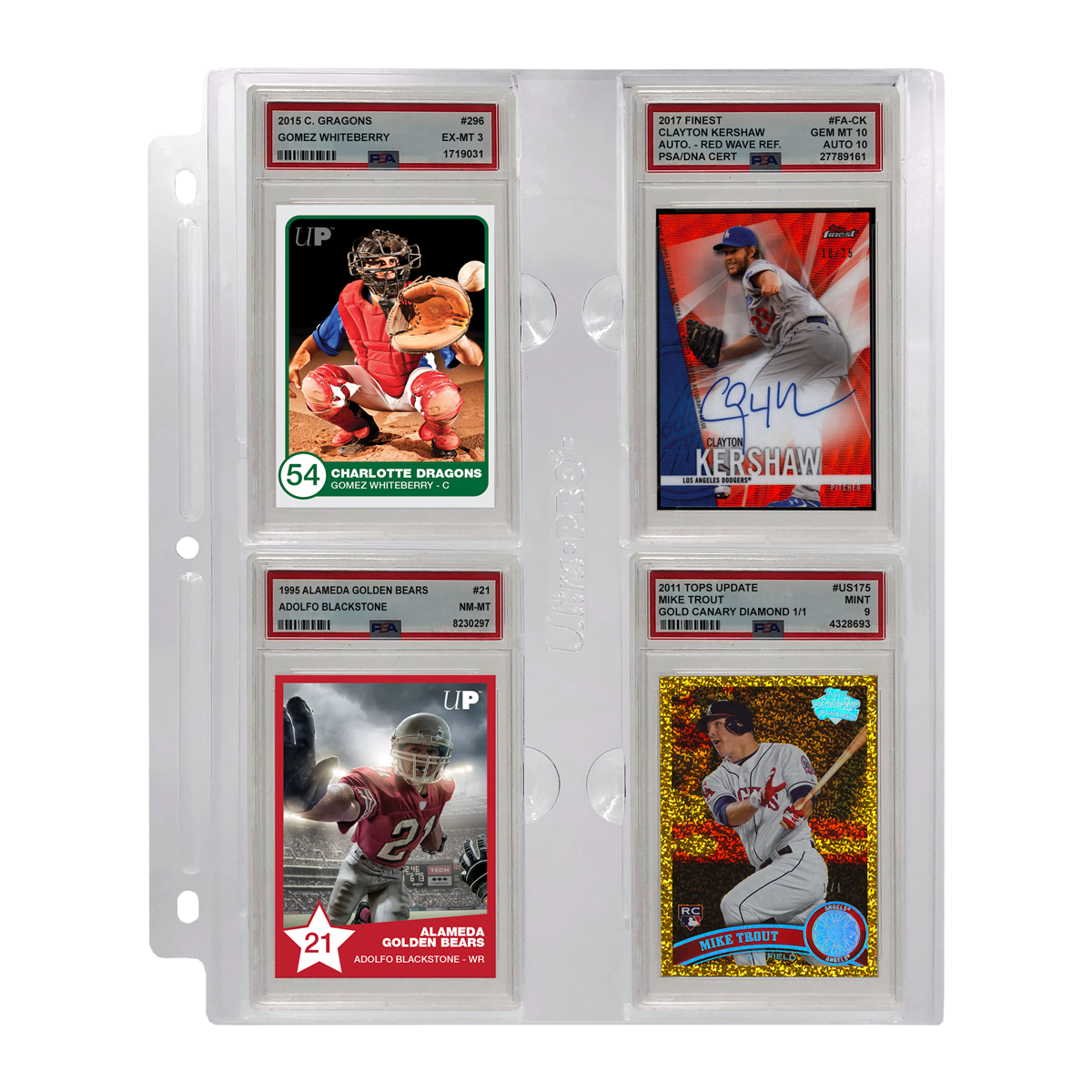 ultra-pro-graded-slab-page-4-pocket-albumseite-f-r-psa-slabs image 1