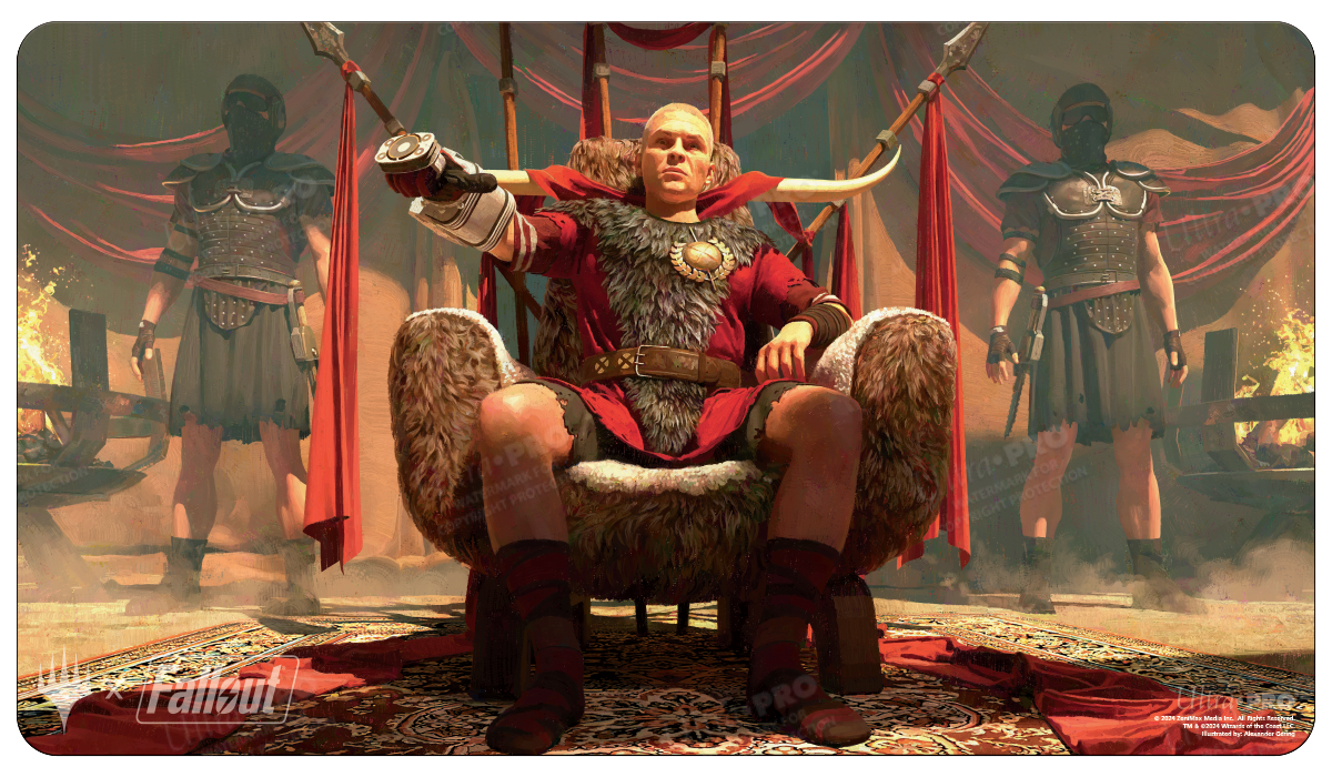 ultra-pro-fallout-caesar-legion-s-emperor-standard-gaming-playmat-f-r-magic-the- image 1