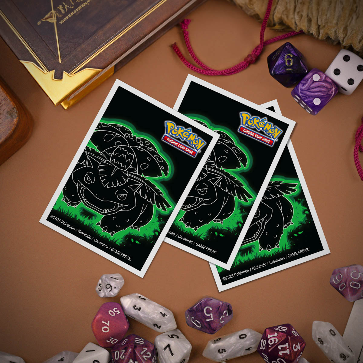 ultra-pro-neon-kanto-105ct-apex-deck-protector-sleeves-venusaur-f-r-pok-mon image 5