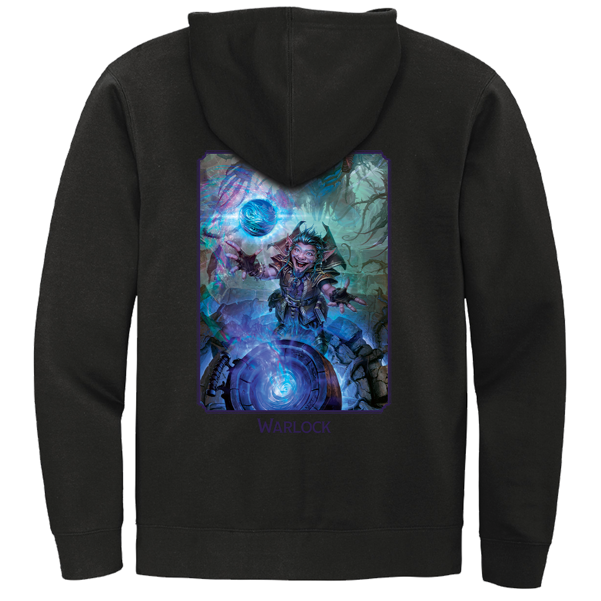ultra-pro-dungeons-dragons-warlock-zip-hoodie-schwarz image 1