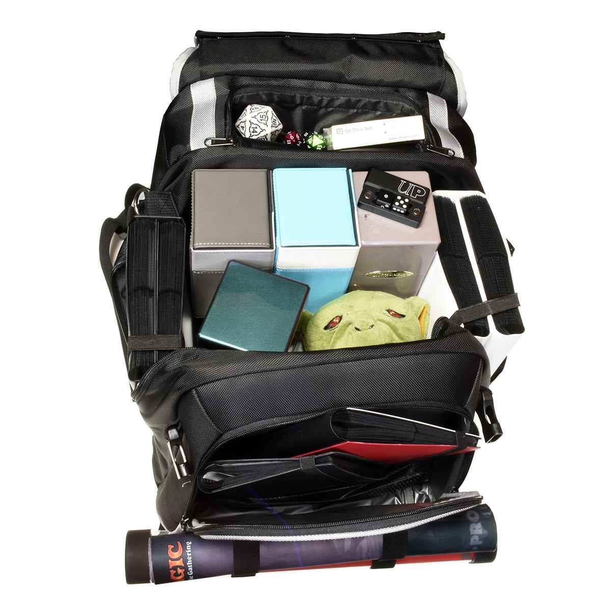 ultra-pro-black-citadel-rucksack-mit-silberbesatz-f-r-gaming-transport image 2