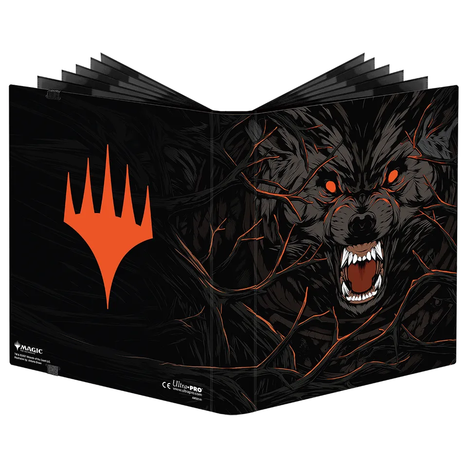 ultra-pro-innistrad-midnight-hunt-draft-booster-key-art-9-pocket-pro-binder image 1