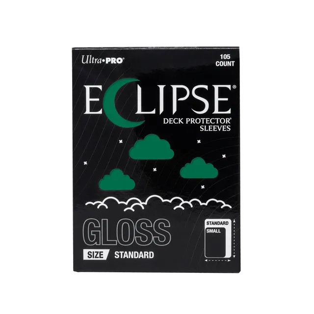 ultra-pro-eclipse-gloss-standard-deck-protector-sleeves-forest-green-105ct image 1