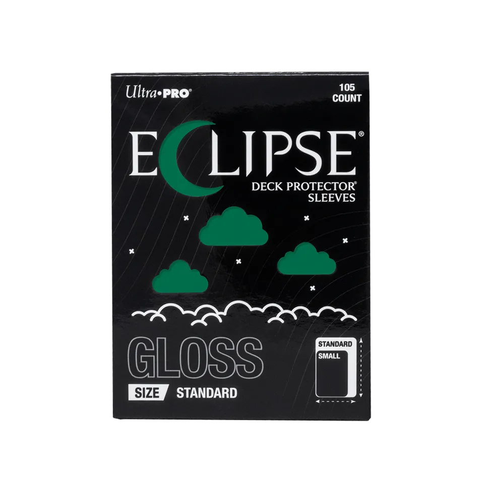 ultra-pro-eclipse-gloss-standard-deck-protector-sleeves-forest-green-105ct image 1