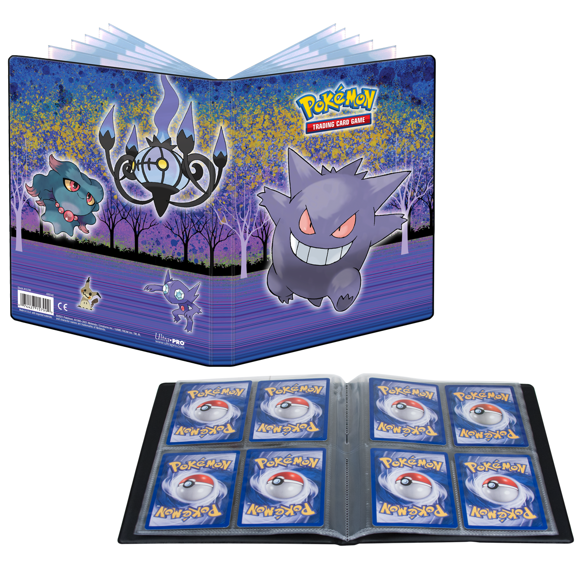 ultra-pro-gallery-series-4-pocket-portfolio-haunted-hollow-mit-gengar-f-r-pok-mo image 2