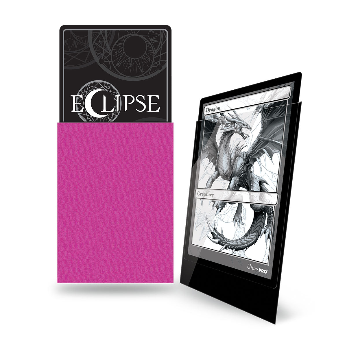 ultra-pro-eclipse-gloss-standard-deck-protector-sleeves-100ct-hot-pink image 2