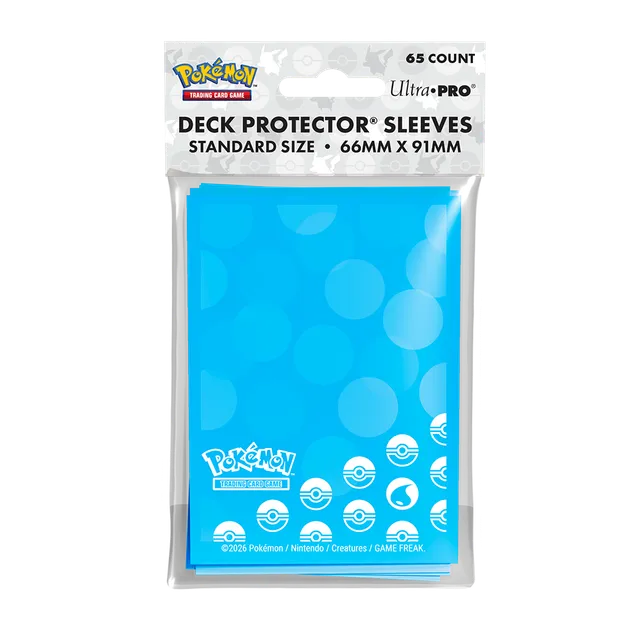 ultra-pro-energy-water-type-65ct-deck-protector-sleeves-f-r-pok-mon image 1