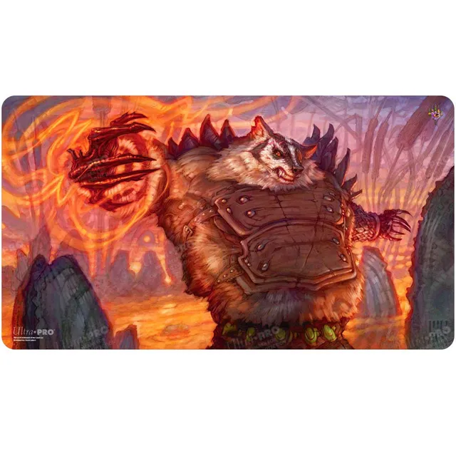 ultra-pro-bloomburrow-hugs-grisly-guardian-playmat-magic-the-gathering image 1