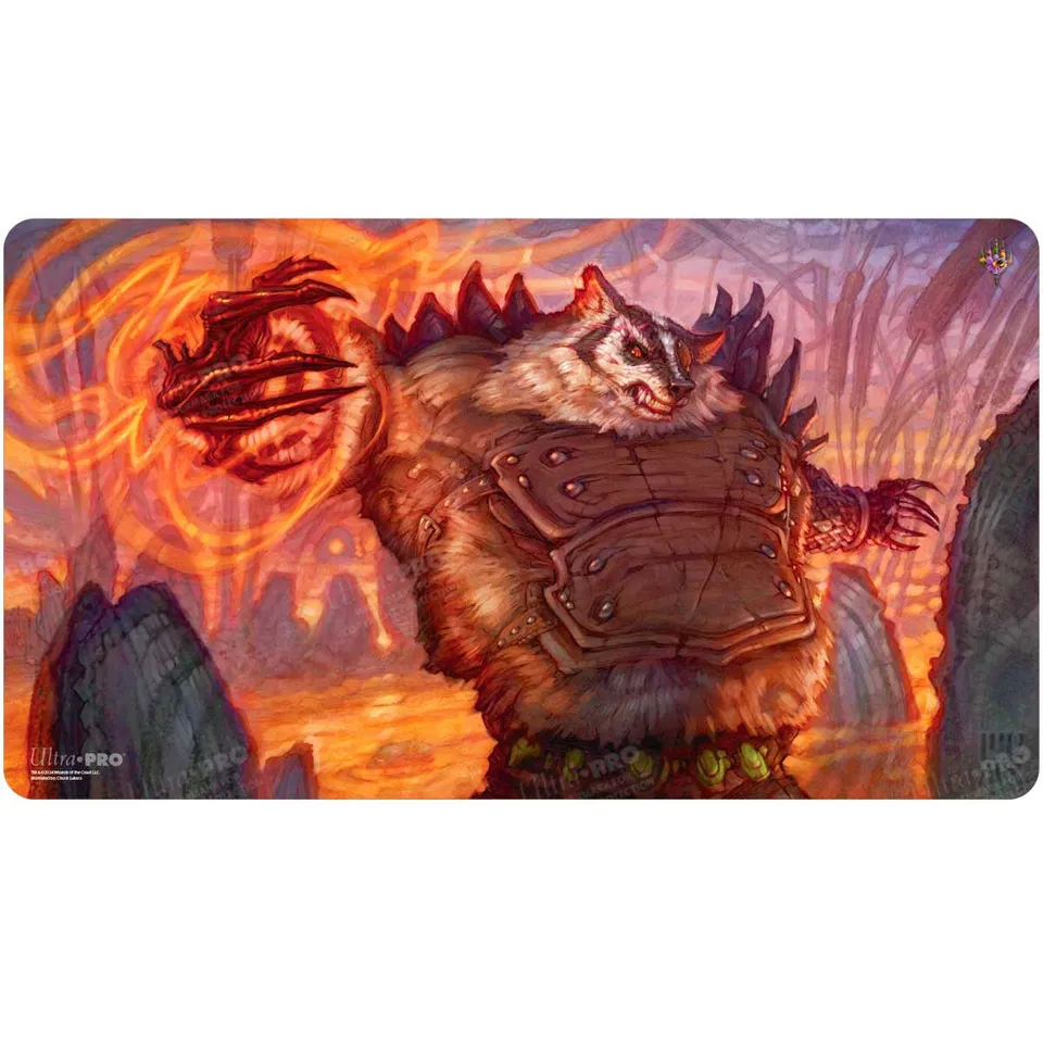 ultra-pro-bloomburrow-hugs-grisly-guardian-playmat-magic-the-gathering image 1