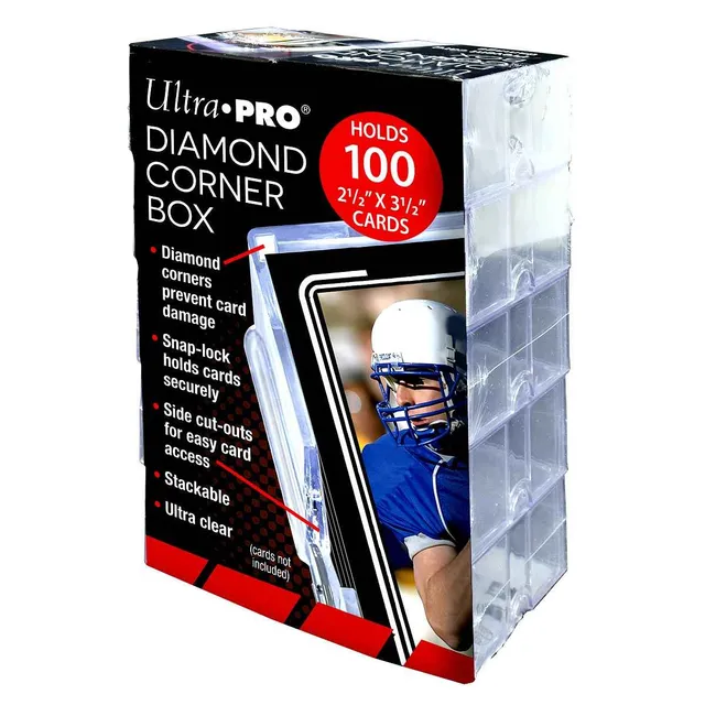 ultra-pro-diamond-corner-100-card-storage-box-10er-pack-transparent image 1