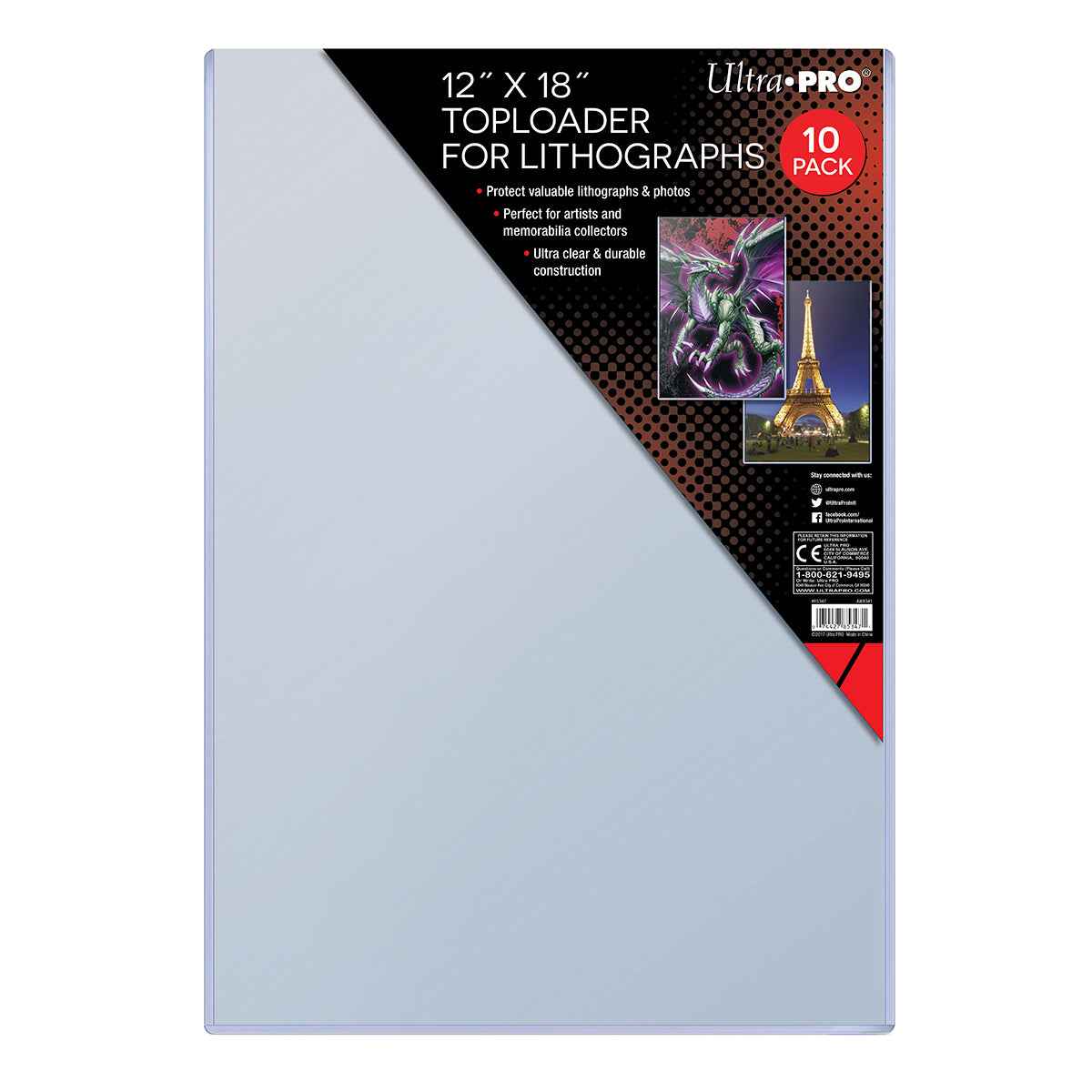 ultra-pro-12-x-18-lithograph-toploader-h-llen-10ct-starr image 1