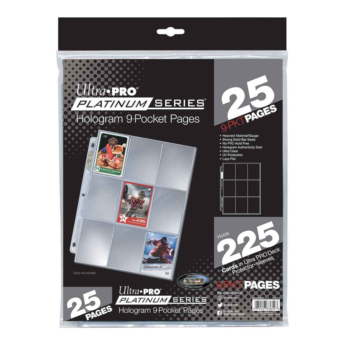 ultra-pro-platinum-series-9-pocket-pages-25ct-einsteckh-llen-f-r-standardkarten image 5