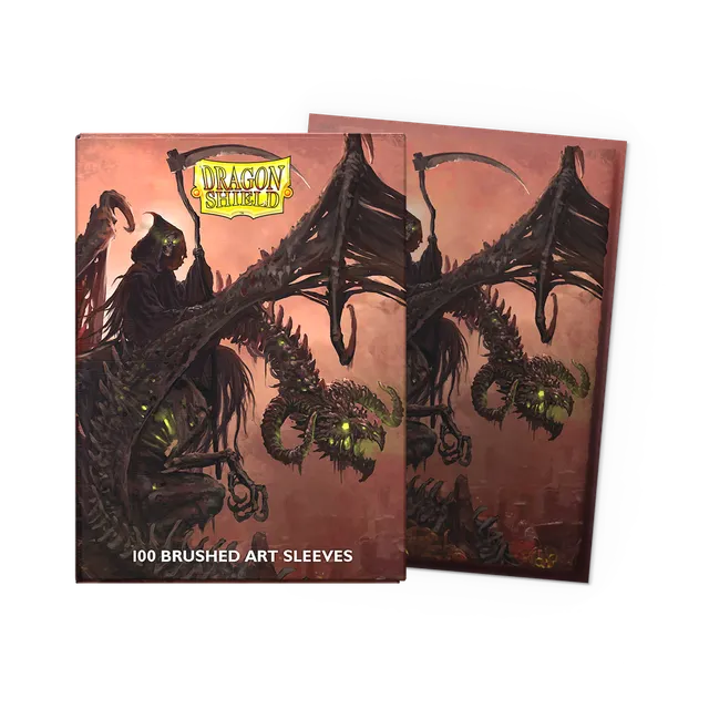 dragon-shield-brushed-art-sleeves-standard-halloween-2025-reaper-100-st-ck image 1