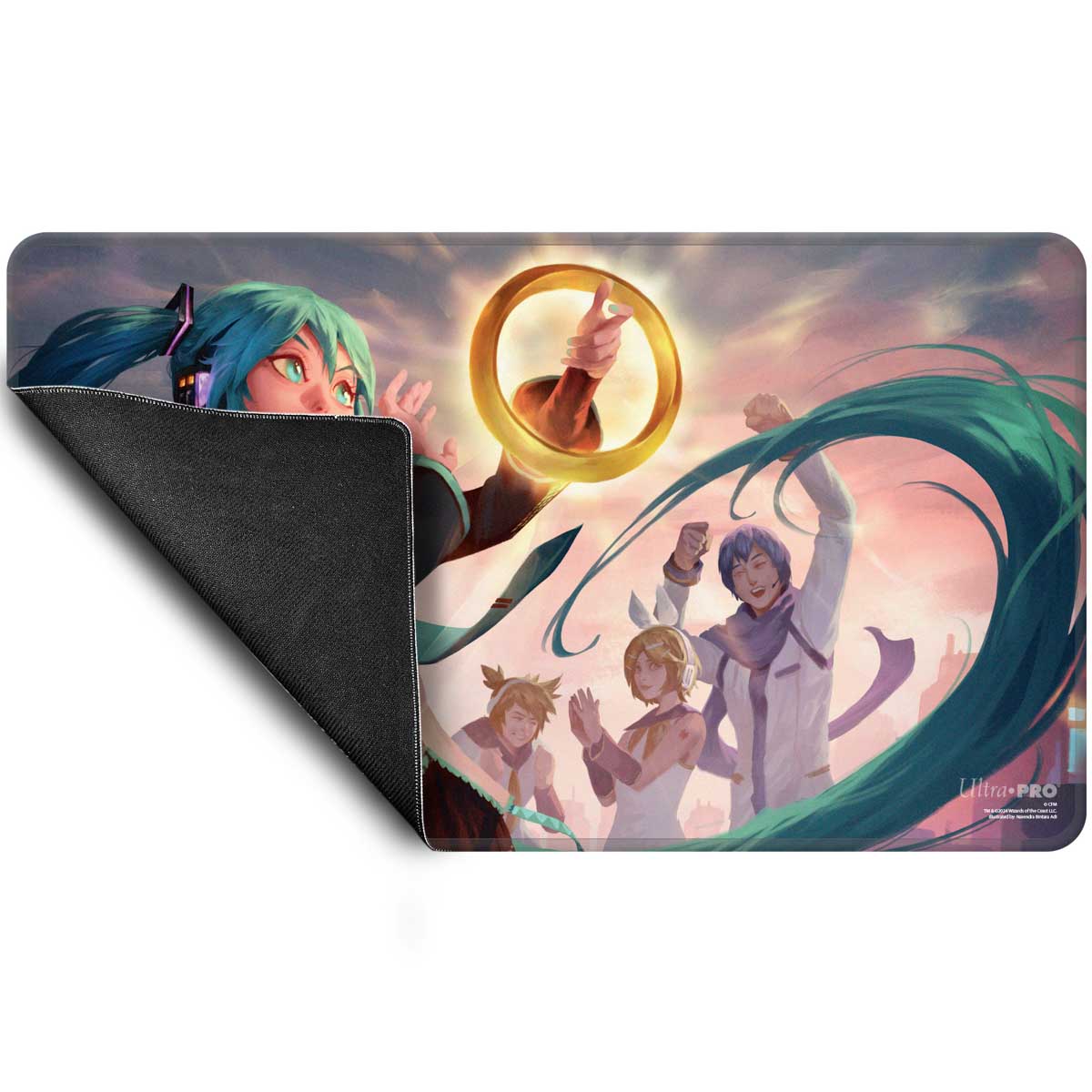 ultra-pro-hatsune-miku-secret-lair-summer-sol-ring-stitched-edge-playmat-f-r-mag image 3