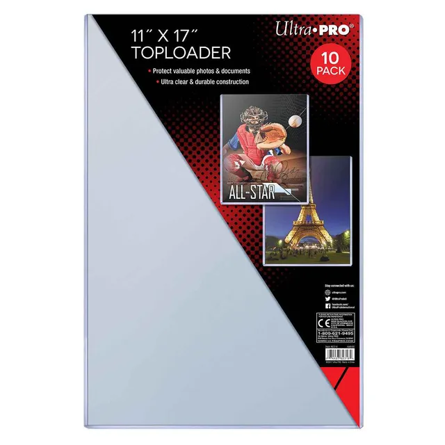 ultra-pro-11-x-17-inch-toploader-sleeves-f-r-gro-format-10-st-ck image 1